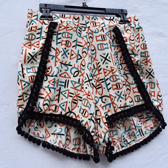 Orange Creek Pom-Pom Detail Shorts - Picture 2 of 6